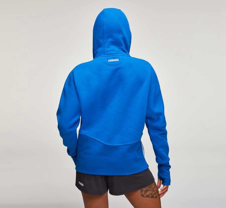 Hoka One One Hoodie Womens Blue - Performance - 25076ZXAH